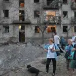Atac masiv cu rachete asupra Kievului. 11 oameni au murit si 54 sunt raniti