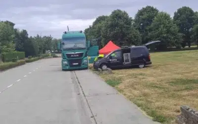 Barbat de 50 de ani gasit mort intr-un TIR romanesc in Belgia. Parchetul a deschis o ancheta