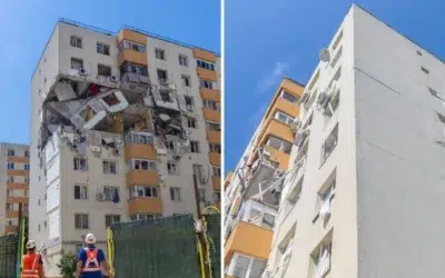 Incep lucrarile la blocul distrus din Rahova. Primaria anunta cand pot intra locatarii
