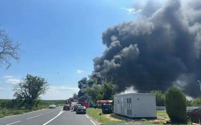 incendiu DN2A Harsova