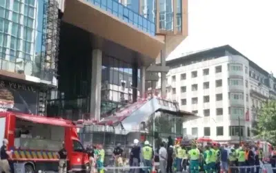 Incendiu pe santierul OXY din Bruxelles. Doi romani se afla printre cei sase muncitori morti