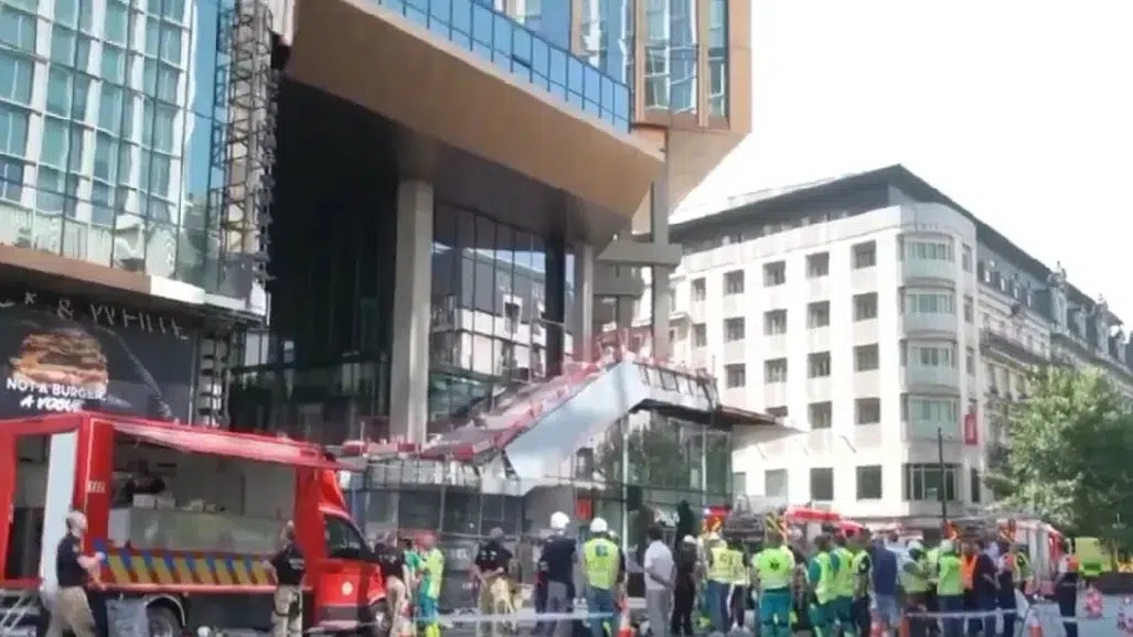 Incendiu pe santierul OXY din Bruxelles. Doi romani se afla printre cei sase muncitori morti