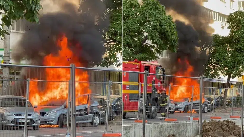 incendiu masina scoala soferi