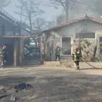 Pompierii romani intervin la un incendiu in Franta. Peste 150 de butelii GPL evacuate din camping