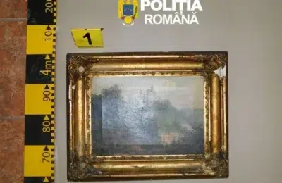 Poliția recuperează 10 tablouri furate din Italia. Patru români sunt anchetați la Constanța