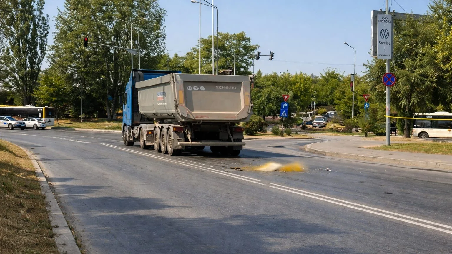 accident București, O femeie de 29 de ani a murit lovită de un camion în București