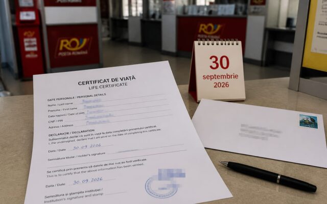 certificat de viață, Pensionarii români din străinătate trebuie să trimită certificatul de viață până la 30 septembrie 2026
