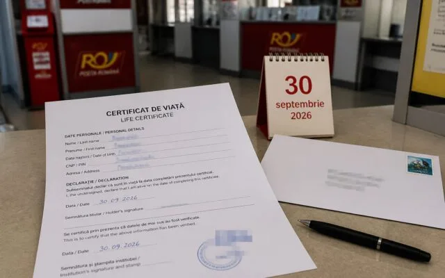 certificat de viață, Pensionarii români din străinătate trebuie să trimită certificatul de viață până la 30 septembrie 2026
