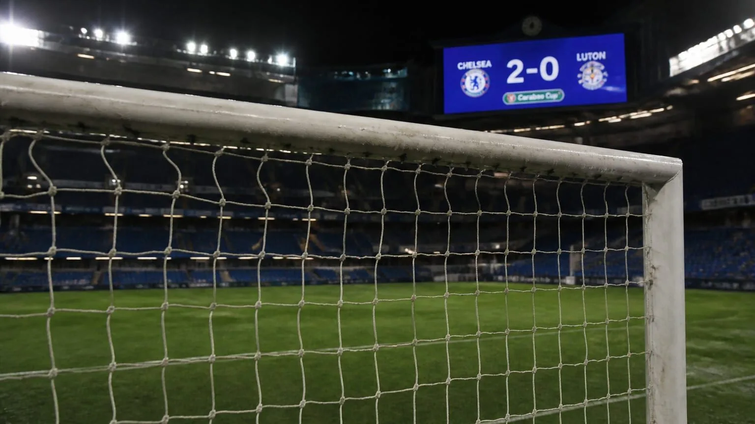 Chelsea Cupa Ligii, 2-0 pentru Chelsea cu Luton Town, rezultat care o trimite în turul 3 al Cupei Ligii și la duelul cu Leeds