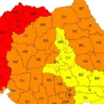 Temperaturi de 41 de grade si furtuni violente in 7 judete. ANM emite cod rosu de canicula