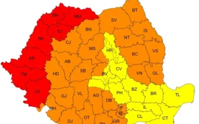 Temperaturi de 41 de grade si furtuni violente in 7 judete. ANM emite cod rosu de canicula