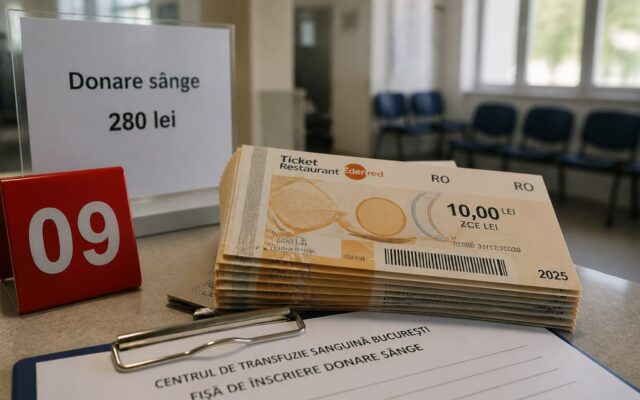 donare sânge beneficii 2026, Donatorii de sânge primesc 280 de lei și o zi liberă plătită în 2026