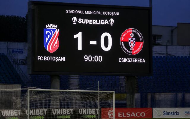 FC Botoșani victorie, FC Botoșani a înregistrat prima victorie a sezonului cu 1-0 împotriva Csikszereda Miercurea Ciuc