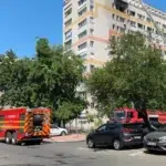 Incendiu la etajul 10 in Sectorul 3. Peste 40 de locatari parasesc cladirea de urgenta