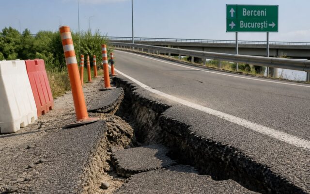 Pasaj Berceni A0 blocat, Mii de șoferi din Berceni plătesc blocajul dintre primărie și CNAIR, iar pasajul cu fisuri rămâne