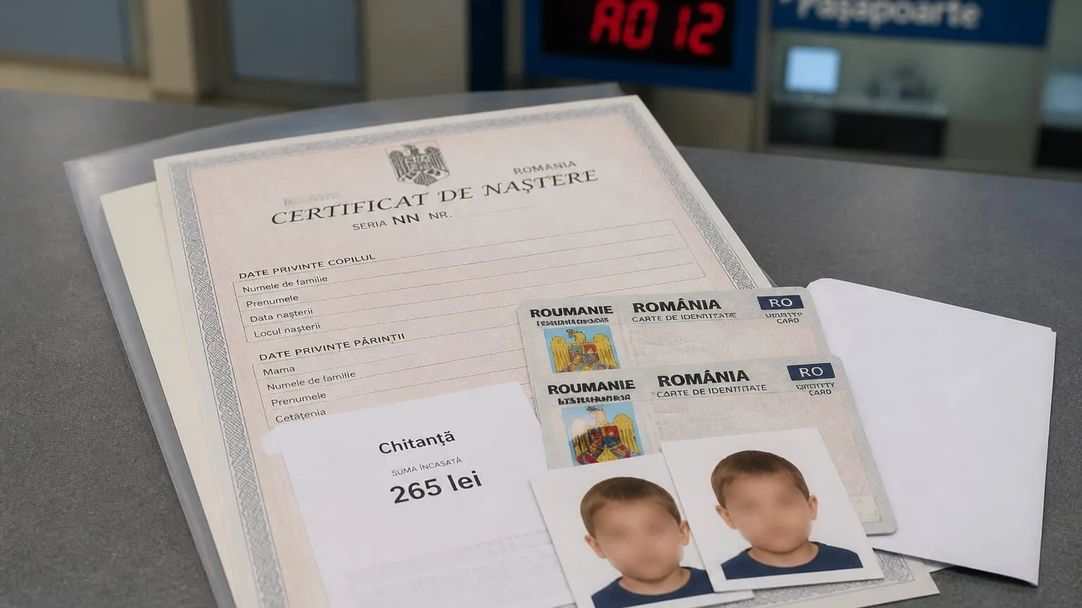 pașaport copii, Pașaportul pentru copii costă 265 de lei. Timpul mediu de eliberare este de 2,08 zile lucrătoare