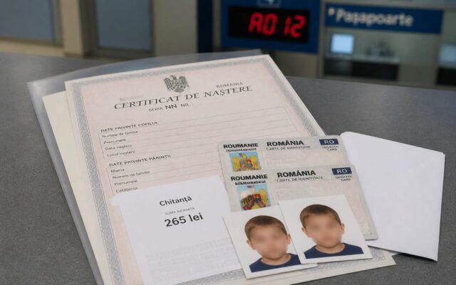 pașaport copii, Pașaportul pentru copii costă 265 de lei. Timpul mediu de eliberare este de 2,08 zile lucrătoare