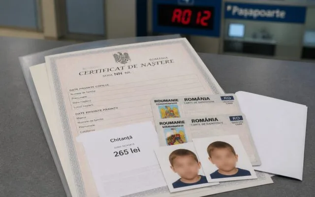 pașaport copii, Pașaportul pentru copii costă 265 de lei. Timpul mediu de eliberare este de 2,08 zile lucrătoare
