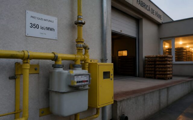 preț gaz companii, 350 de lei/MWh și dublu față de august 2025. Gazul pentru industrie urcă și împinge în sus prețul pâinii