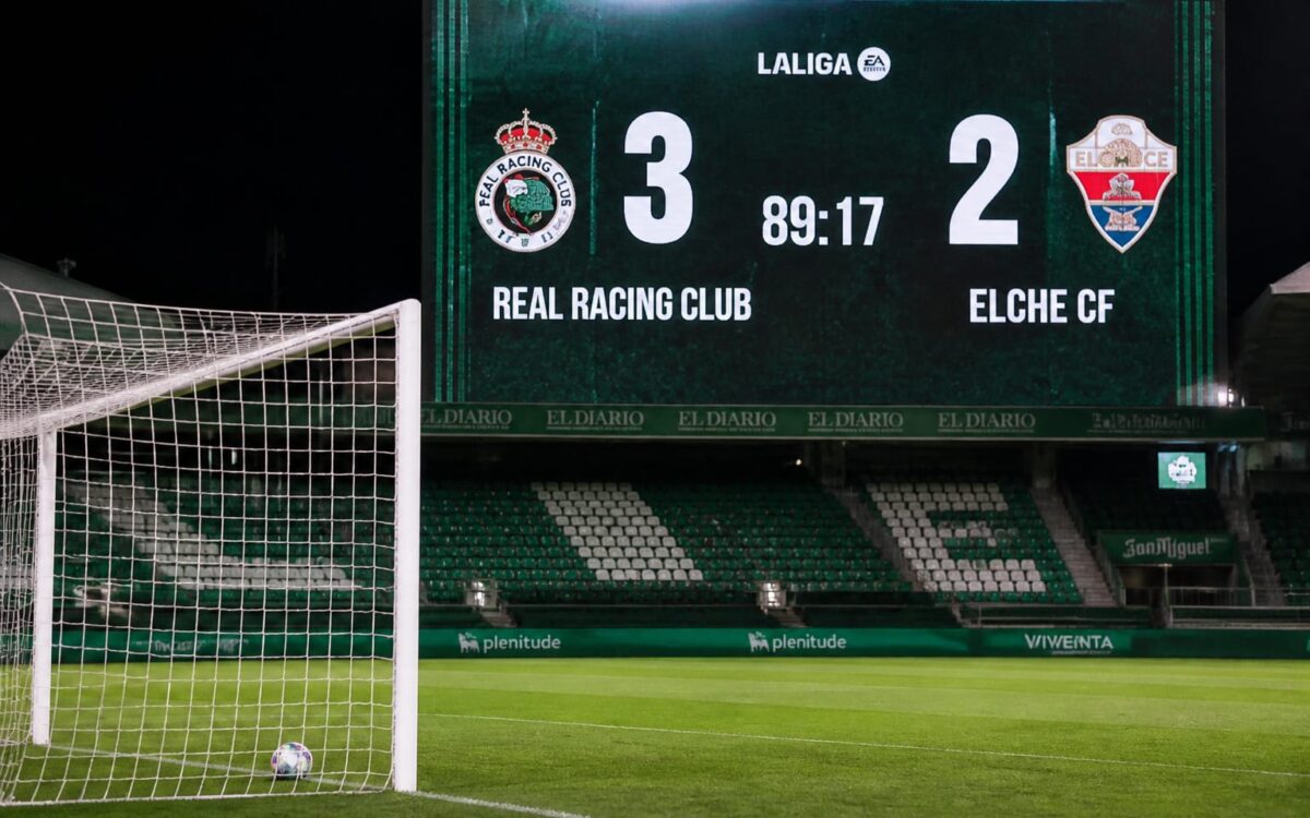 Racing Santander La Liga, Racing Santander ia 3 puncte vitale după 3-2 cu Elche, iar Yassir Zabiri decide meciul cu un