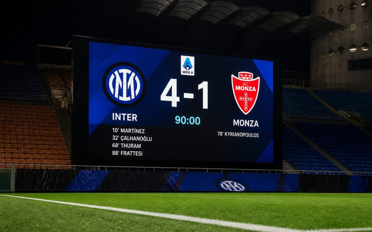 Inter este lider în Serie A după prima etapă