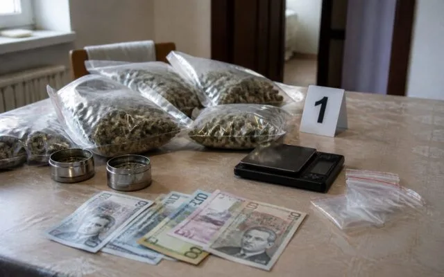 trafic de droguri Arad, Un copil de 10 ani a ajuns să distribuie canabis, iar șapte persoane au fost arestate în dosarul