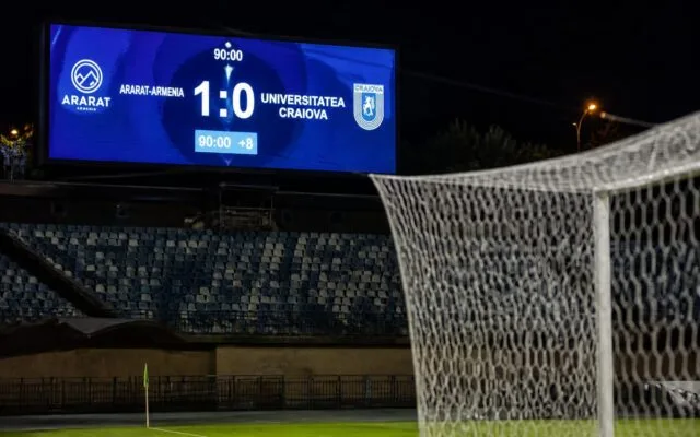 Universitatea Craiova Conference League, Dumitru Dragomir, după 0-1 cu Ararat-Armenia în minutul 90+8, spune că fotbalul