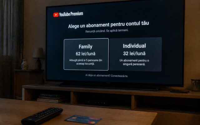 YouTube Premium scumpire, Abonamentul YouTube Premium de familie ajunge la 62 de lei pe lună din septembrie. Este a doua