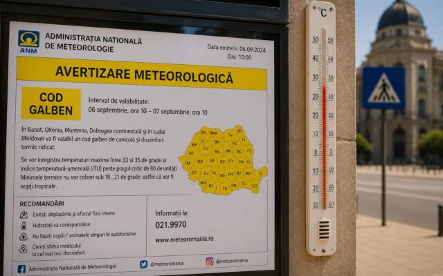 Cod galben de caniculă, Canicula lovește sâmbătă aproape toată țara, cu până la 36 de grade în Banat și Oltenia