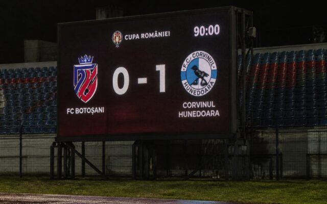 FC Botoșani și Minerul Lupeni pierd la debutul în grupele Cupei. Doar primele două locuri duc în sferturi