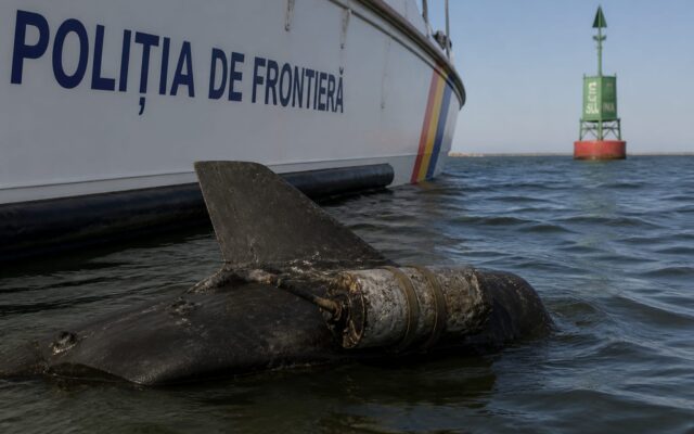 fragment de dronă explozivă, Un nou fragment de dronă cu exploziv a apărut pe ruta spre Sulina, la o zi după prima