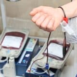 Donare de sânge în centru medical