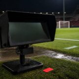 Monitor VAR la un meci Cluj