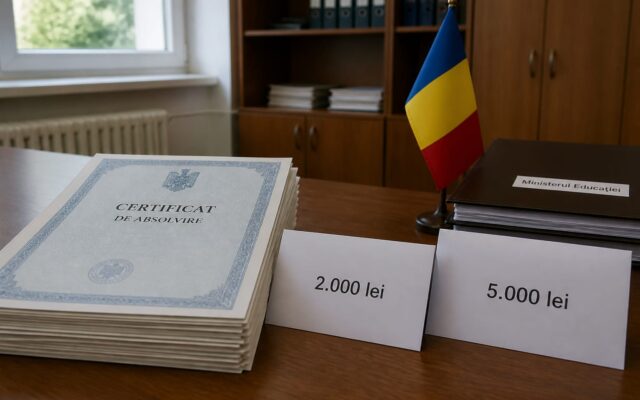 stimulente financiare pentru elevii cu media 10, 99 de absolvenți cu media 10 primesc 474.000 de lei de la stat. Banii merg