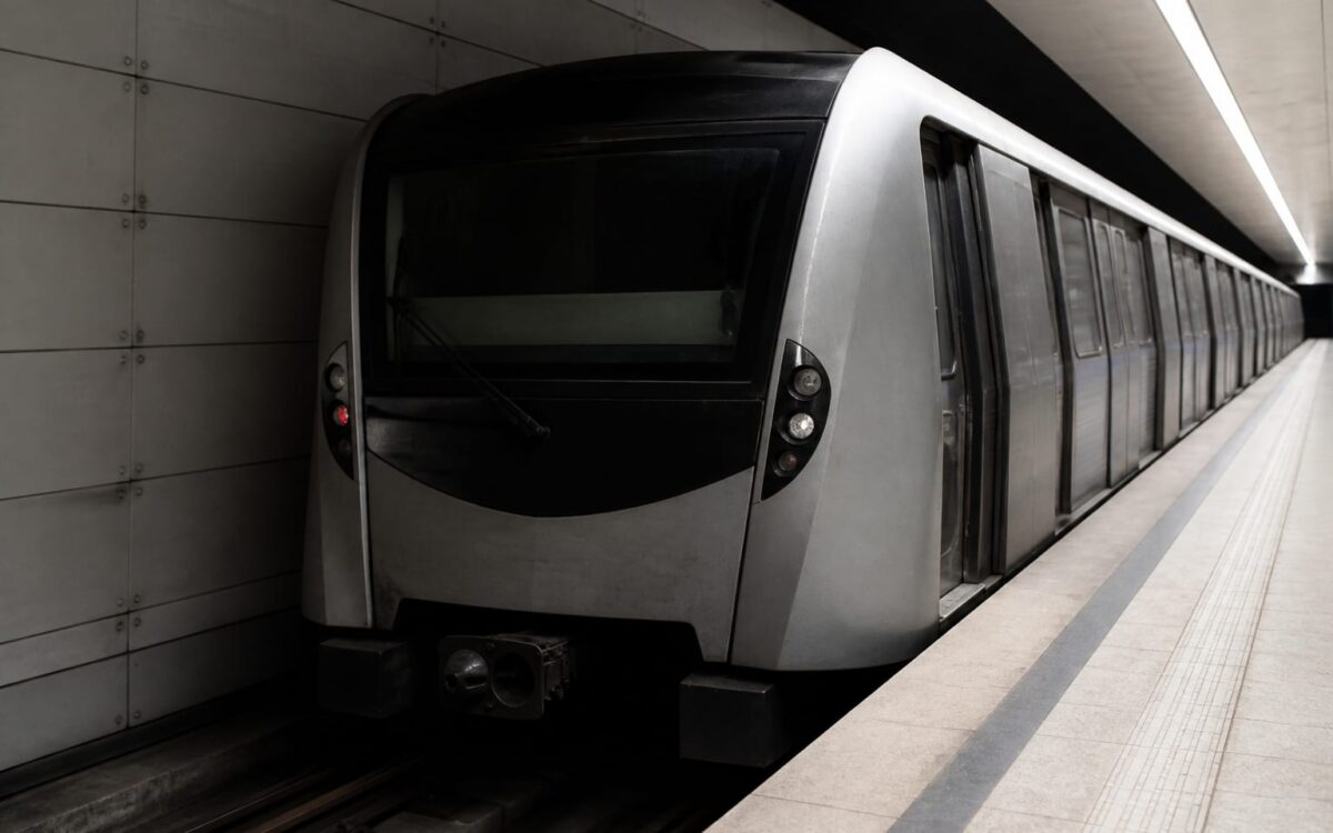 Trenurile Bombardier la stația Tudor Arghezi