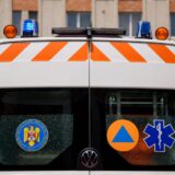 AMBULANȚA la locul accidentului