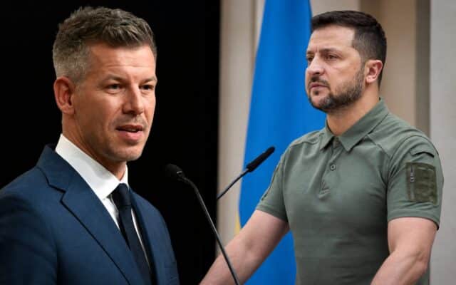 Peter Magyar și Volodymyr Zelensky