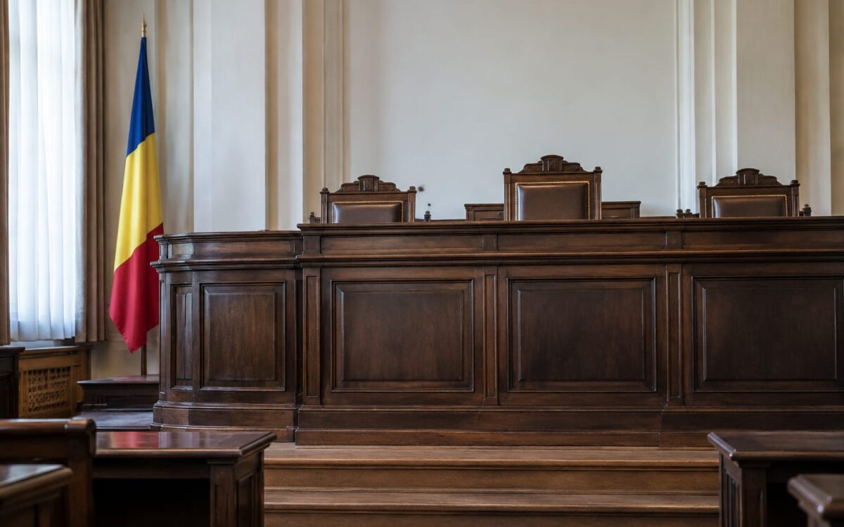 Sală de judecată Romanian Supreme Court