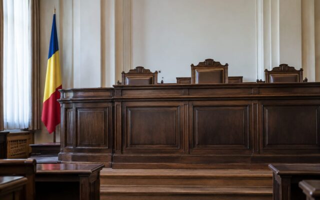 Sală de judecată Romanian Supreme Court