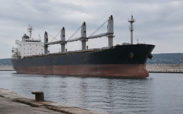 Navă cargo în apropiere de Varna