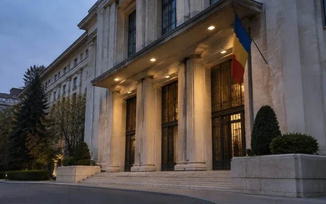 Premierul interimar susține o conferință de presă la Palatul Victoria