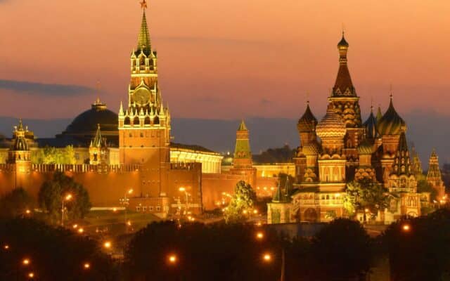 Panoramic cu Moscow Kremlin
