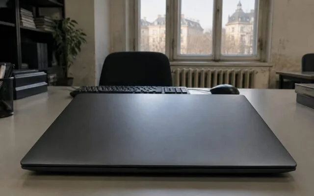 Laptop pe birou
