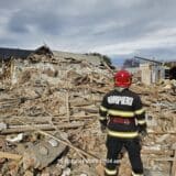 Casă distrusă în explozia Sihlea