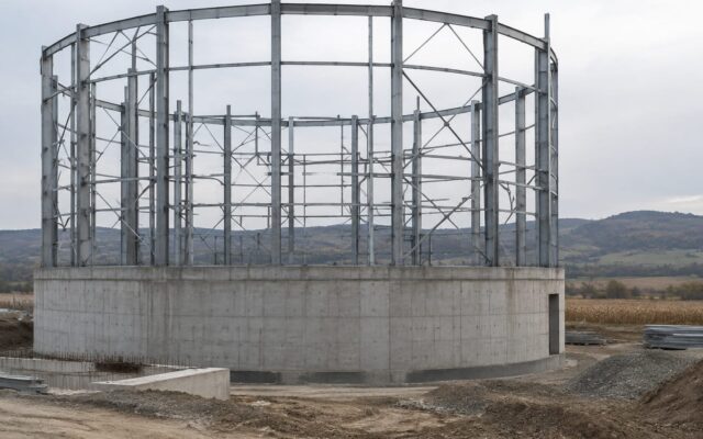 Șantierul fabricii de ulei din Cluj
