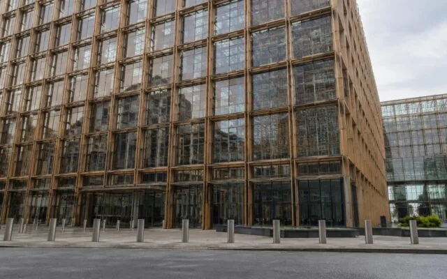 Clădirea Europa din Bruxelles unde au loc reuniunile Consiliului European