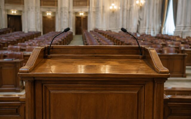 Tribuna din sediul Parliament Bucharest