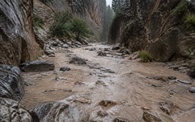 Viitură în Crete’s Samaria Gorge