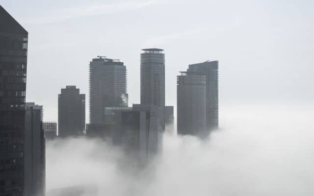 Inversiune termică deasupra zgârie-norilor