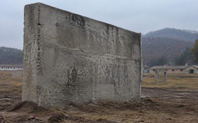 Zid din beton pentru antrenament